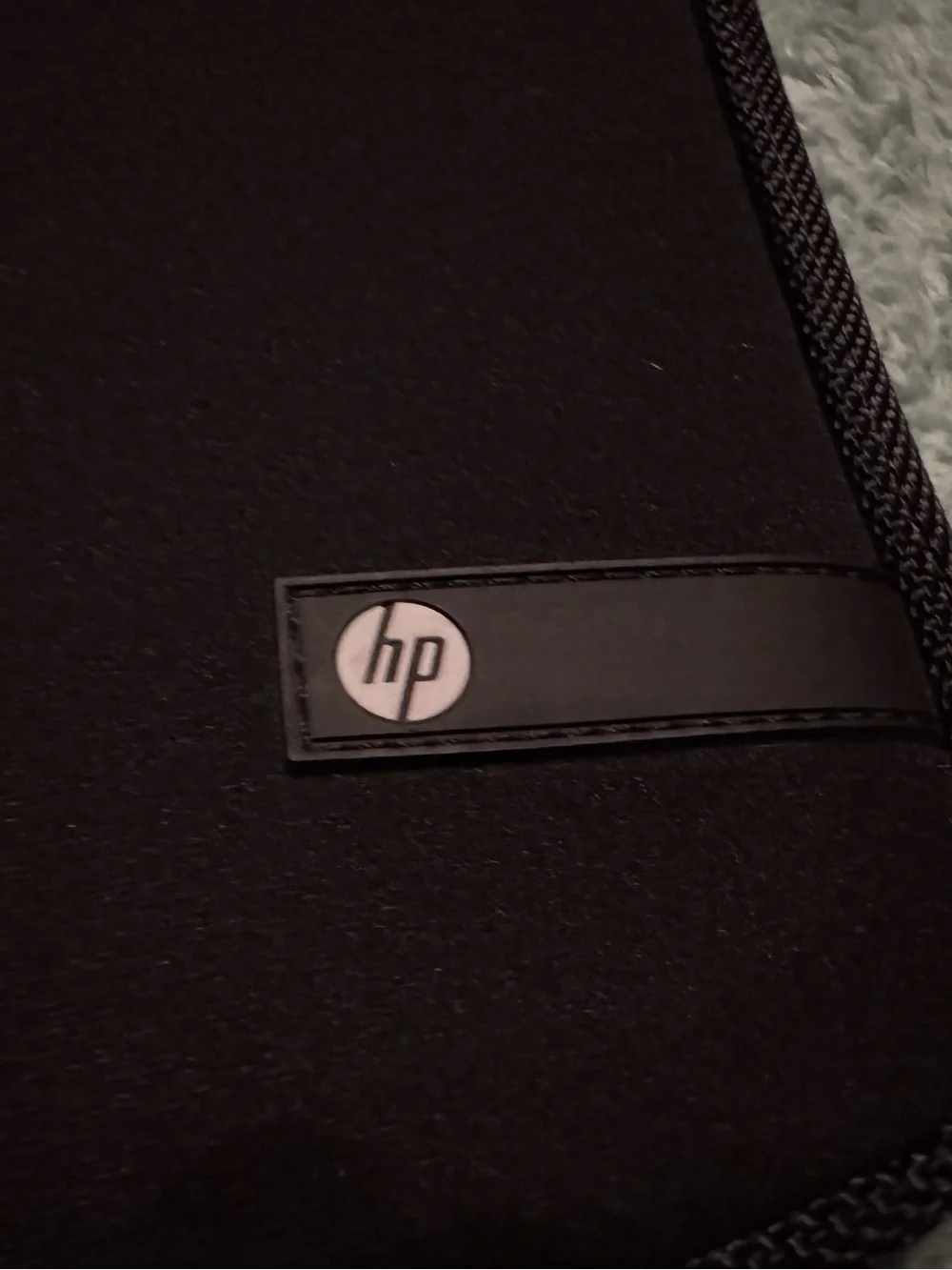 HP 15in Black Neoprene Padded Laptop Sleeve Case with Zipper Closure
